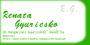 renata gyuricsko business card